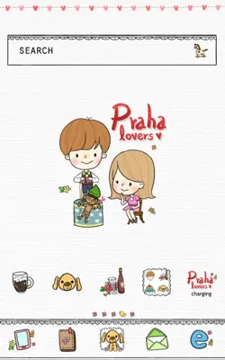 Lovers in Prague dodol theme android App screenshot 2